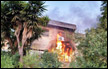 حريق كبير بمنزل من طابقين في  كريات طبعون 