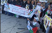 وقفة حاشدة أمام الصليب الأحمر في غزة دعماً للأسير أبو حميد 
