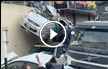 انقلاب شاحنة نفايات بالشارع الرئيسي فوق سيارة جنوب جنين