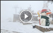 الثلوج تصل الى علو 1.85 سنتمتر في جبل الشيخ | صور وفيديو