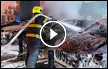 اندلاع حريق في معرض سيارات في ريشون لتسيون