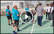 مباراة كرة قدم بين طلاب مدرسة الهزيل في رهط وأفراد الشرطة 