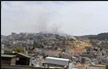 النيران تشب في منطقة مسجد علي بن ابي طالب في عرابة