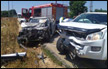 اصابة خطيرة بحادث طرق بين سيارتين قرب ام الريحان