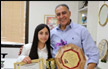 كفرقرع: تكريم الطالبة حلا أبو حمد لتفوقها بمسابقة اللغة الانجليزية