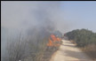اندلاع حريق كبير في منطقة أحراش قرب نحشونيم
