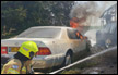 النيران تشب في حافلة وسيارة في بلدة ‘موشاف هجليل‘