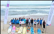 اتحاد الشراع والتجديف يختتم فعالية ‘ ركوب الأمواج‘ على شاطئ بحر غزة 
